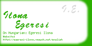 ilona egeresi business card